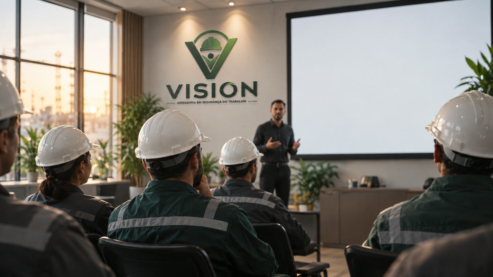 Treinamento de segurança do trabalho em sala